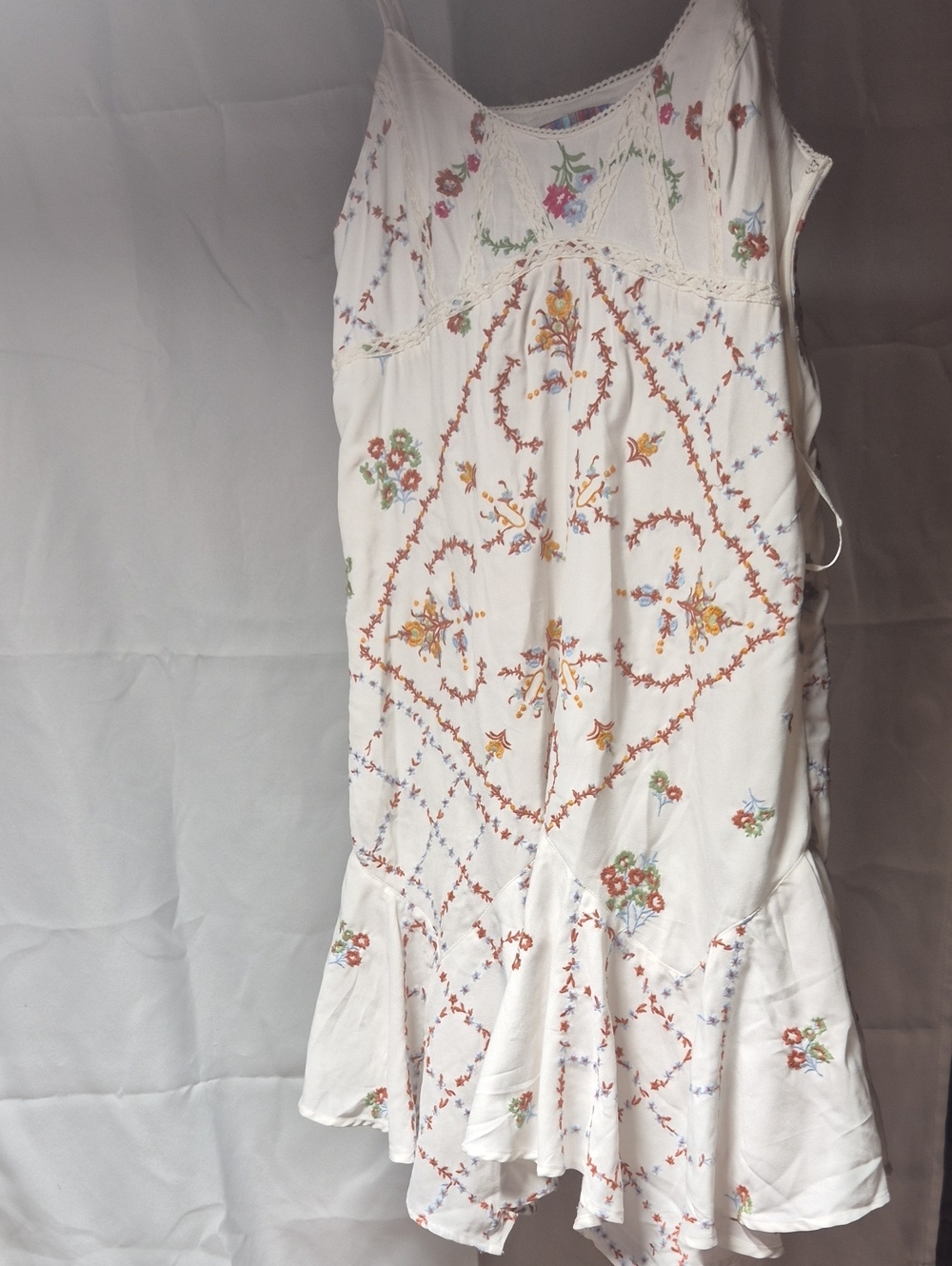 Urban Outfitters White Floral Mini Dress